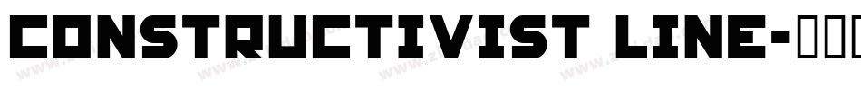 Constructivist Line字体转换